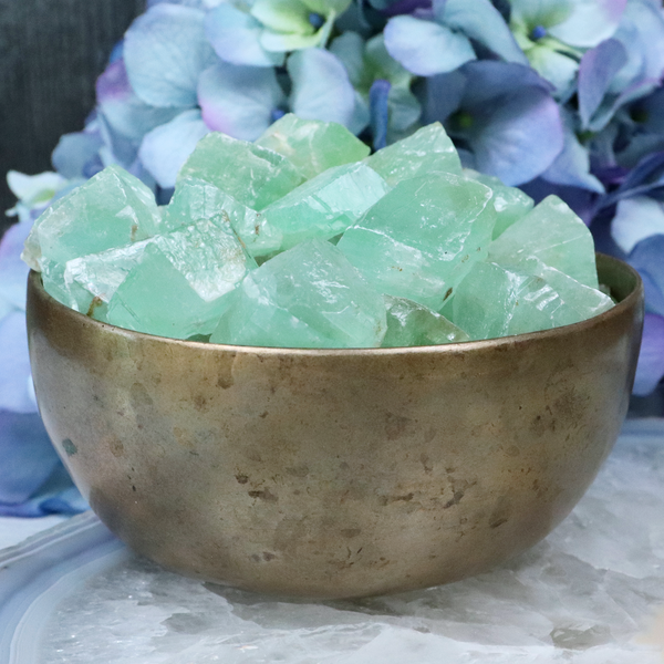 Raw Green Calcite | Sage Crystals