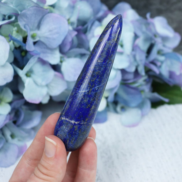 Healing Wand – Lapis Lazuli and Clear Quartz – Enchanted Cottage