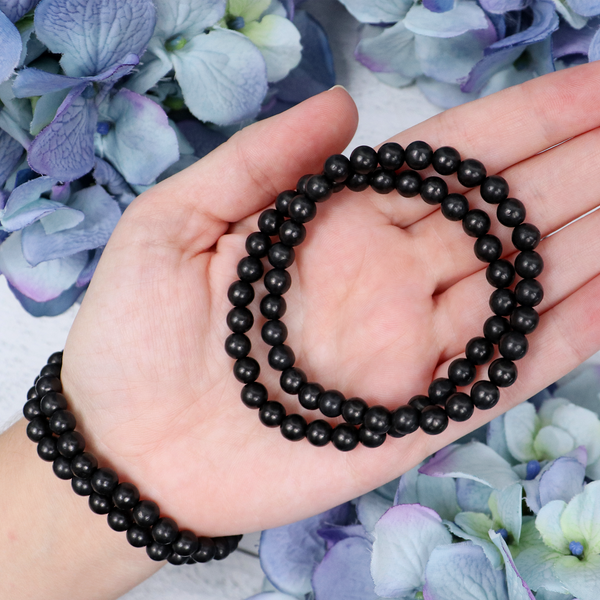 Shungite Beaded Bracelet | Sage Crystals