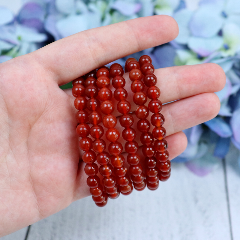 Carnelian Beaded Bracelet | Sage Crystals