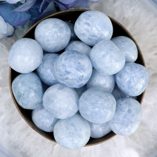 Blue Calcite Pebble | Sage Crystals