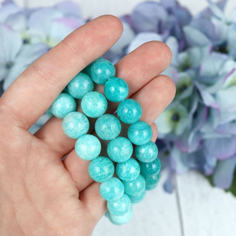 Amazonite Beaded Bracelet - 10mm - Bracelets