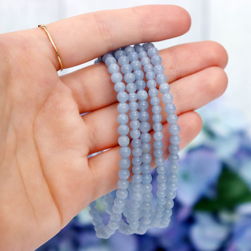 Angelite Beaded Bracelet - Bracelets