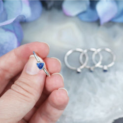 Blue Kyanite Faceted Ring - Rings