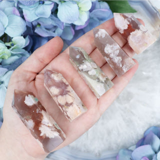 Flower Agate Mini Tower - 2 Small - Towers