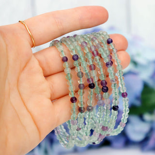 Fluorite Beaded Bracelet - Bracelets