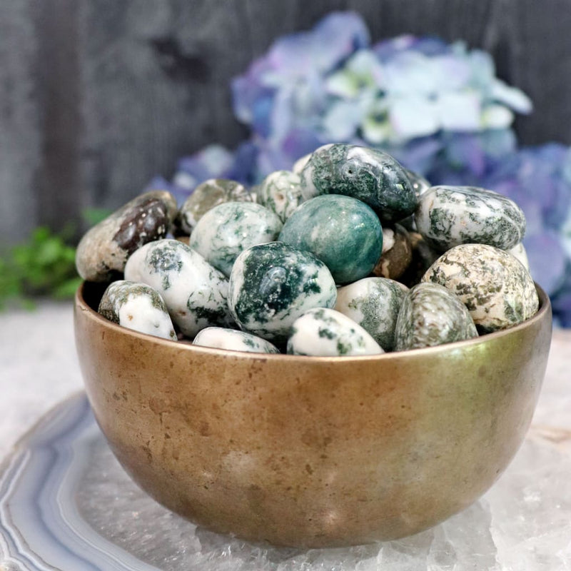 Green Tree Agate Tumble - Tumbles