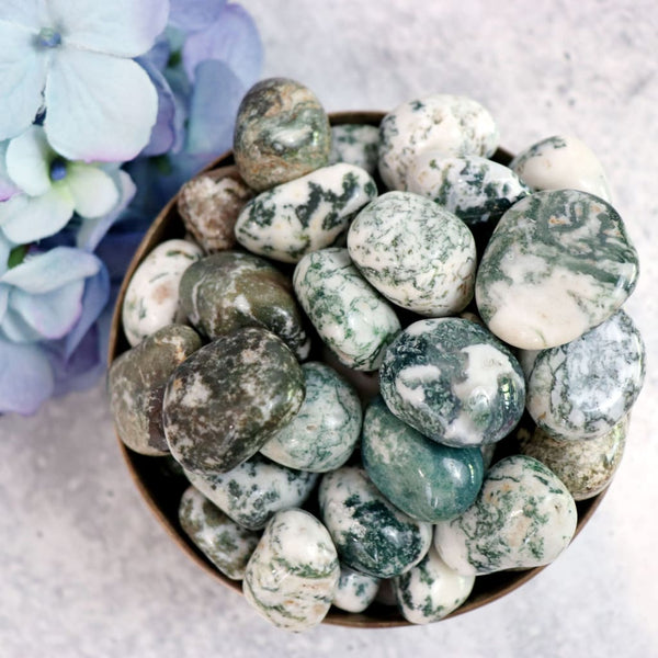 Green Tree Agate Tumble - Tumbles