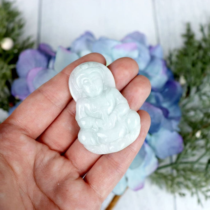 Jade Quan Yin Charm - 198 - Jadeite - Charms