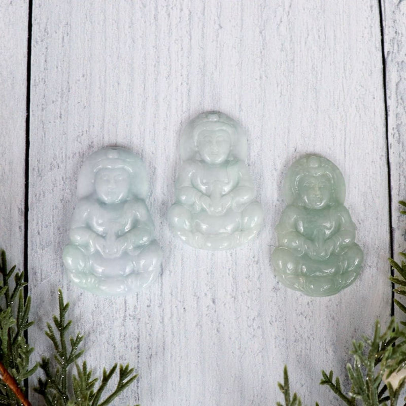 Jade Quan Yin Charm - Charms