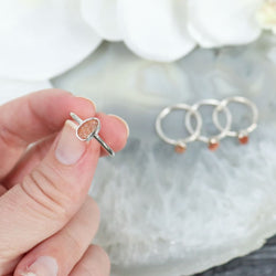 Raw Sunstone Ring - Rings