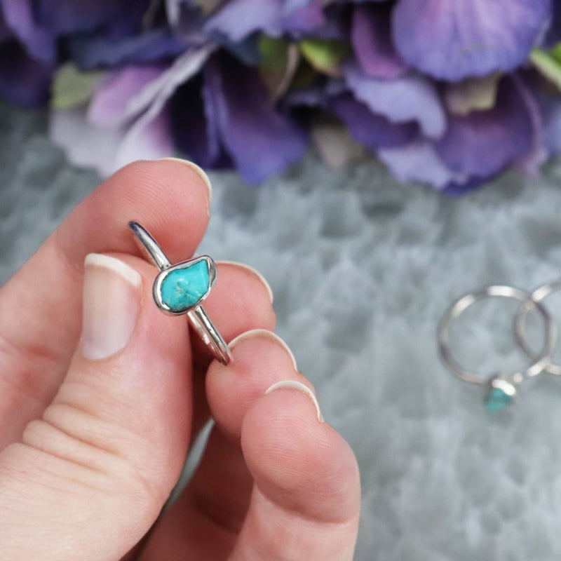 Raw Turquoise Ring - Rings