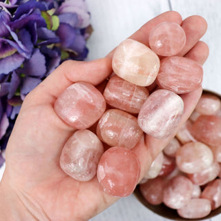 Rose Calcite Pebble - Pebbles