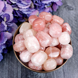Rose Calcite Pebble - Pebbles