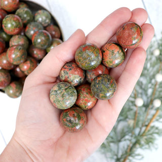 Unakite Jasper Mini Sphere - Spheres