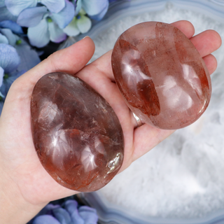 Hematoid Quartz Palmstone - Medium | Sage Crystals