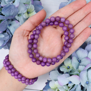 Phosphosiderite Beaded Bracelet 7mm | Sage Crystals