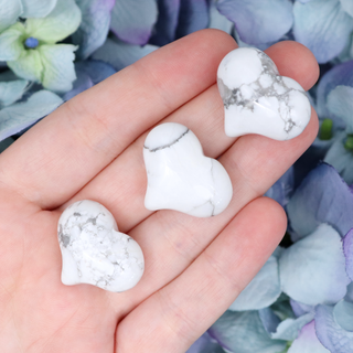 Howlite Puffy Crystal Heart | Sage Crystals