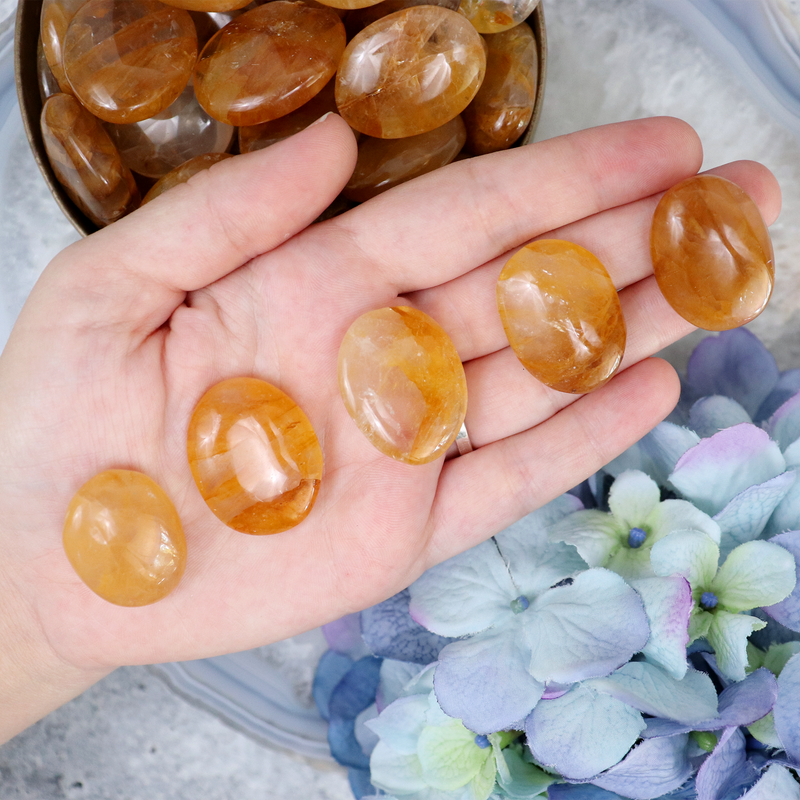 Golden Healer Button Small | Sage Crystals