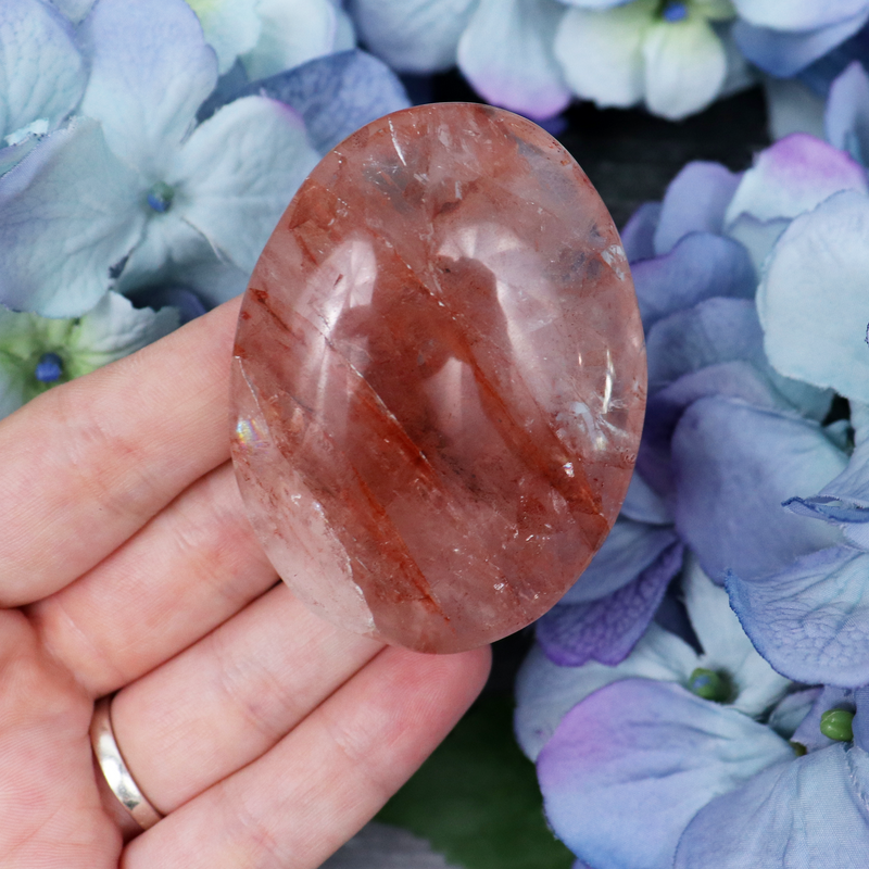 Hematoid Quartz Palmstone - Small | Sage Crystals