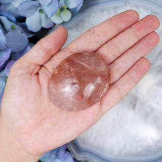 Hematoid Quartz Palmstone - Small | Sage Crystals