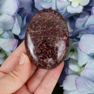 Almandine (Red) Garnet Palmstone | Sage Crystals