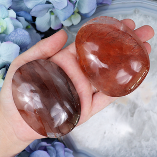 Hematoid Quartz Palmstone - Medium | Sage Crystals