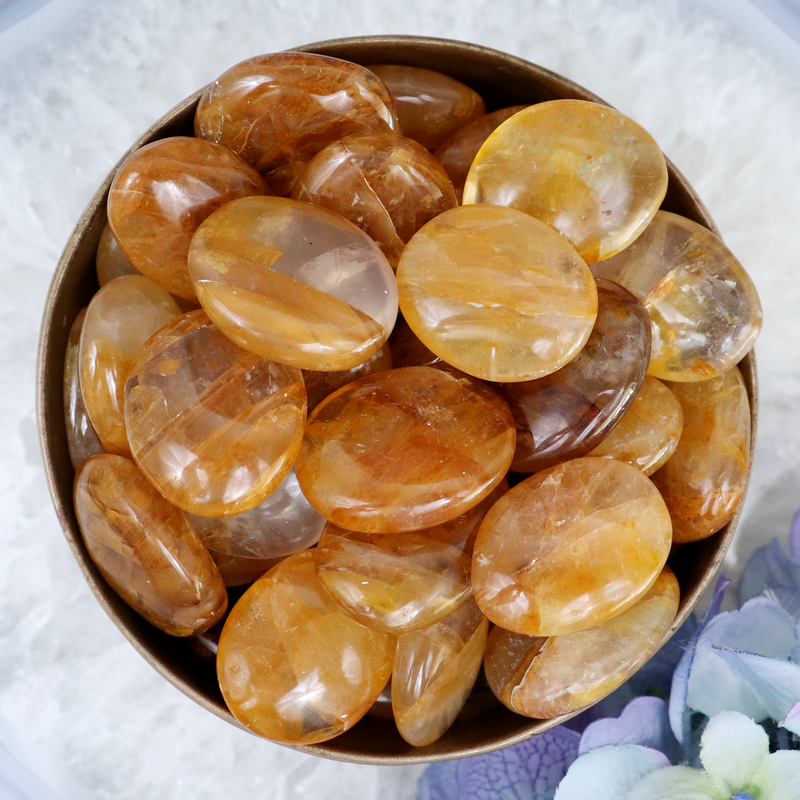 Golden Healer Button | Sage Crystals