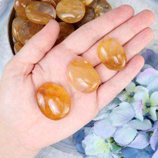 Golden Healer Button | Sage Crystals