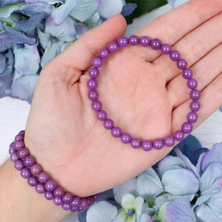 Phosphosiderite Beaded Bracelet 6mm | Sage Crystals