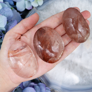 Hematoid Quartz Palmstone - Small | Sage Crystals