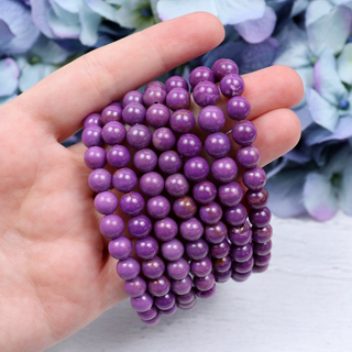 Phosphosiderite Beaded Bracelet 7mm | Sage Crystals