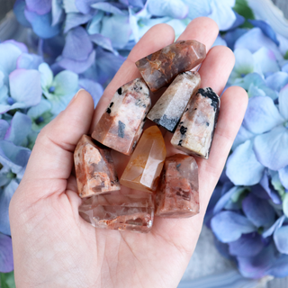 Black Tourmaline + Feldspar Mini Tower