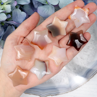 Peach Agate Mini Star