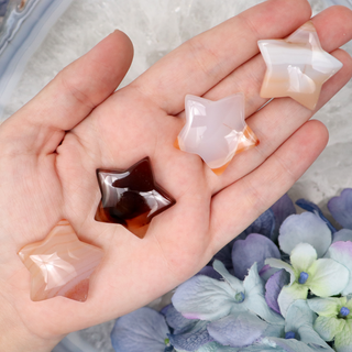 Peach Agate Mini Star