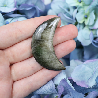 Gold Sheen Obsidian Mini Moon