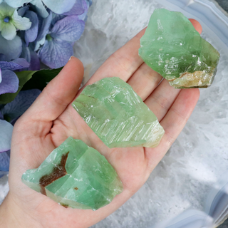 Raw Green Calcite