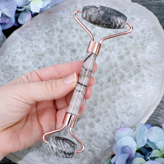 Picasso Jasper Crystal Face Roller
