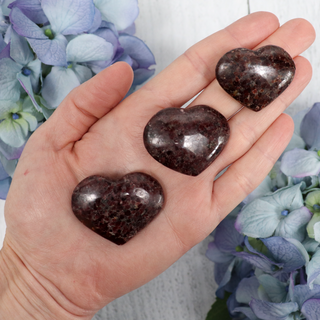 Almandine (Red) Garnet Mini Heart