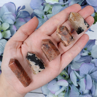 Black Tourmaline + Feldspar Mini Tower