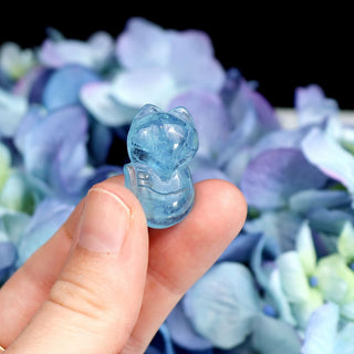 Aquamarine Mini Fox - Carvings