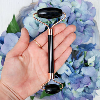 Black Obsidian Crystal Face Roller - Rollers