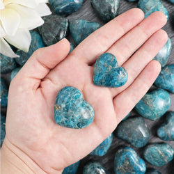 Blue Apatite Heart - Hearts