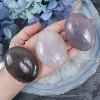 Blue Rose Quartz Palmstone - Palmstones
