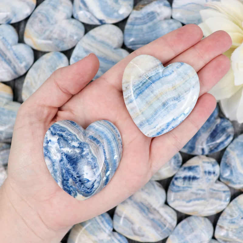 Blue Scheelite Heart - Hearts
