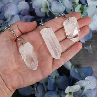 Clear Quartz Keychain - Keychains