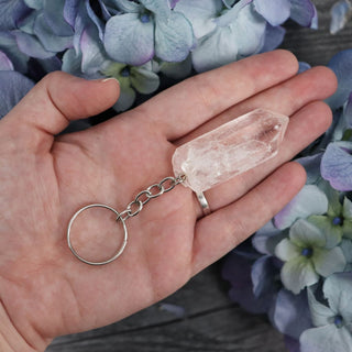 Clear Quartz Keychain - Keychains
