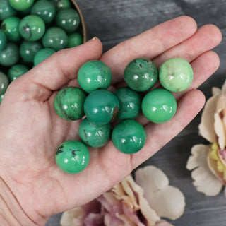 Green Grass Agate Mini Sphere - Small - 20mm - Spheres