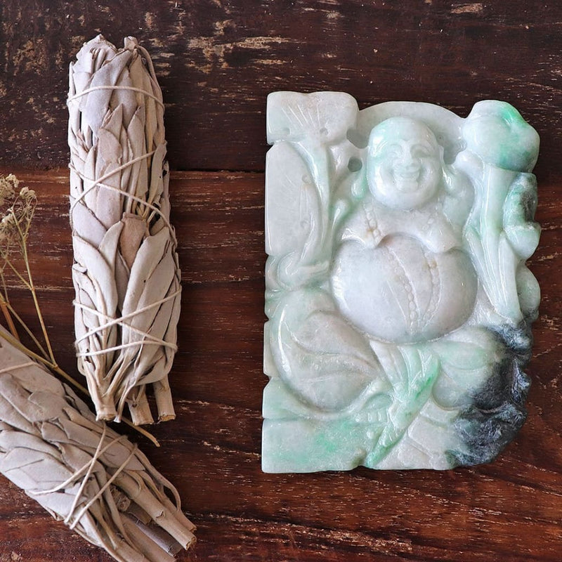 Jade Hotei the Lucky - Carvings