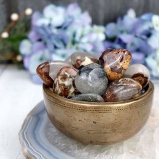 Mosaic Chalcedony Quartz Tumble - Tumbles